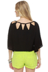 BB Dakota by Jack Sybella Cutout Black Top