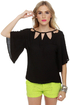BB Dakota by Jack Sybella Cutout Black Top