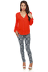 BB Dakota by Jack Lil Orange Button-Up Top
