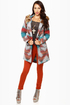 BB Dakota Koa Southwest Print Coat