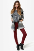 BB Dakota by Jack Jeremie Striped Grey Coat