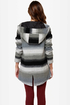 BB Dakota by Jack Jeremie Striped Grey Coat