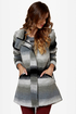 BB Dakota by Jack Jeremie Striped Grey Coat