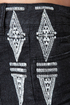 Billabong Lowah Embroidered Black Jean Shorts