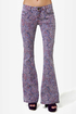Billabong Jagger Purple Paisley Print Flare Jeans
