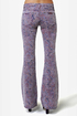 Billabong Jagger Purple Paisley Print Flare Jeans