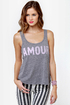 Billabong Amour Amour Grey Tank Top