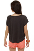 Billabong Le Paz Distressed Grey Top