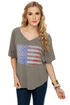 Billabong Oh America Grey Print Top