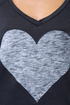 Billabong Heart You and Me Grey Print Top
