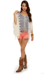 Billabong Water Gypsea Print Poncho Top