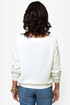 Billabong Thea Heart Print Ivory Sweater Top