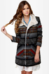 Billabong Zippora Black Tribal Woven Jacket