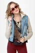 Billabong Rev Up Hooded Denim Jacket
