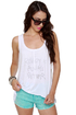 Billabong Field Tripper White Tank Top
