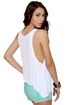 Billabong Field Tripper White Tank Top