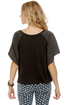 Billabong Wild-Eyed Distressed Print Top