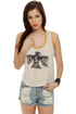 Billabong Break Loose Distressed Ringer Tank Top