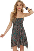 Billabong Bretton Bandeau Grey Print Dress