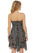 Billabong Bretton Bandeau Grey Print Dress