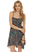 Billabong Bretton Bandeau Grey Print Dress