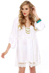 Billabong Luv Yourself White Lace Shift Dress