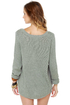 Billabong Homegirlz Po Crop Grey Heart Print Sweater