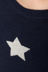 Billabong Homegirlz Po Crop Navy Star Print Sweater