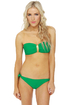 Money Honey Green Bandeau Bikini