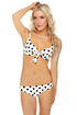 Fifties Flirt White Polka Dot Bikini