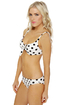 Fifties Flirt White Polka Dot Bikini