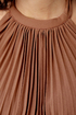 Cast in Bronze Brown Halter Dress