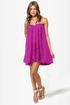 Blaque Label Anthology Strapless Magenta Dress