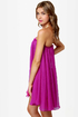 Blaque Label Anthology Strapless Magenta Dress