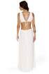 Blaque Label More or Backless Ivory Maxi Dress
