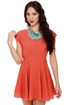 Blaque Label West Side Glory Coral Orange Dress