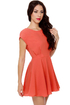 Blaque Label West Side Glory Coral Orange Dress