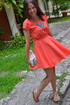 Blaque Label West Side Glory Coral Orange Dress