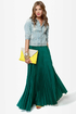Blaque Label Mermaid\\\\\\\'s Path Teal Maxi Skirt