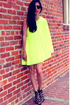 Leaves of Sass Neon Yellow Dress
