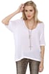 Brandy Melville John Galt Abigail White Top