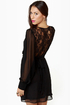 On a Vamp-age Black Lace Dress