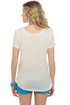 WkShp Geo Chevron Ivory Print Top