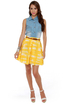 Collective Concepts Solarium Yellow Print Skirt