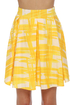 Collective Concepts Solarium Yellow Print Skirt