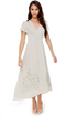 Darling Evelyn Embroidered Grey Maxi Dress