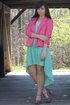 Woodland Frolic Mint Green Dress