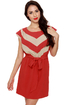 Passing the Test Striped Red Dress