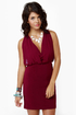 Celebutante Burgundy Dress