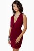 Celebutante Burgundy Dress